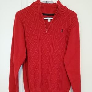 NWT Boys Izod red sweater Large 14/16